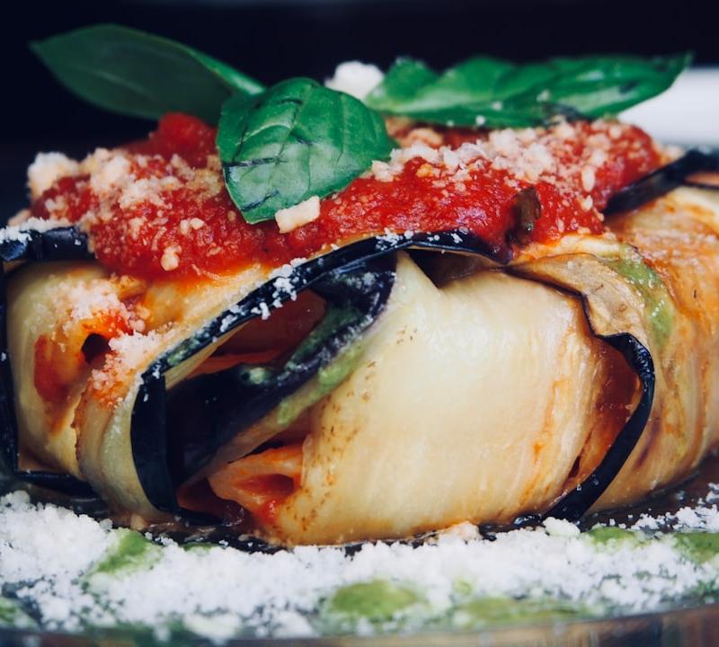 30-Min Herbed Stuffed Eggplant