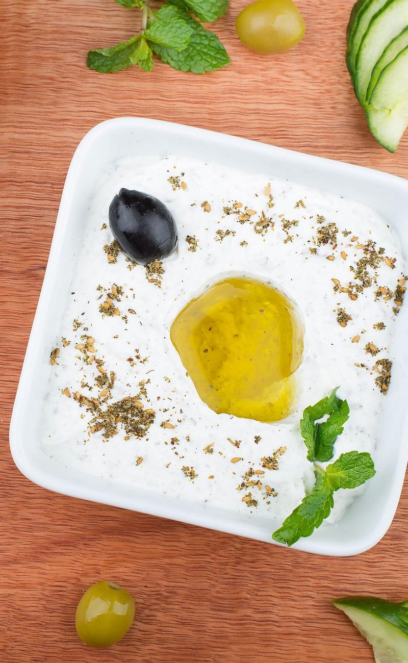 Herby Haydari Dip with Za'atar Crust