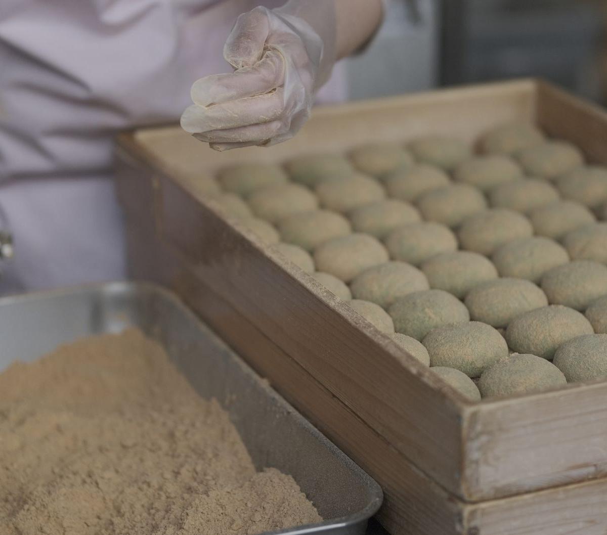Homemade Mochi with Kinako & Red Bean