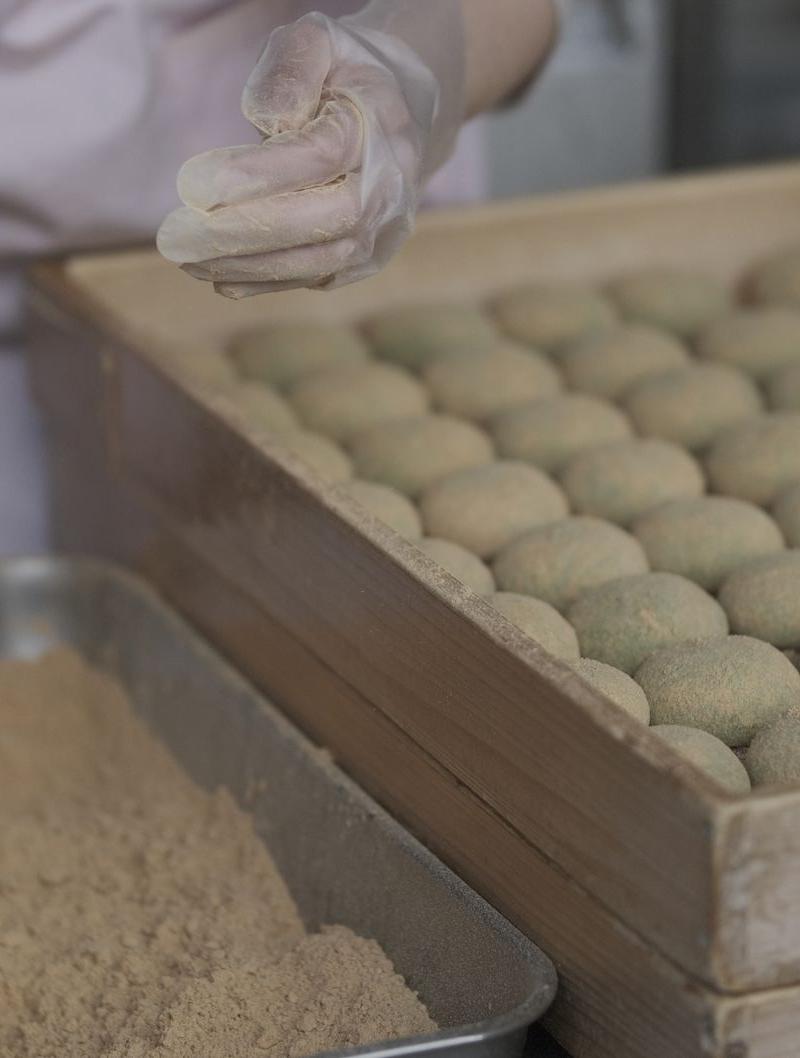 Homemade Mochi with Kinako & Red Bean