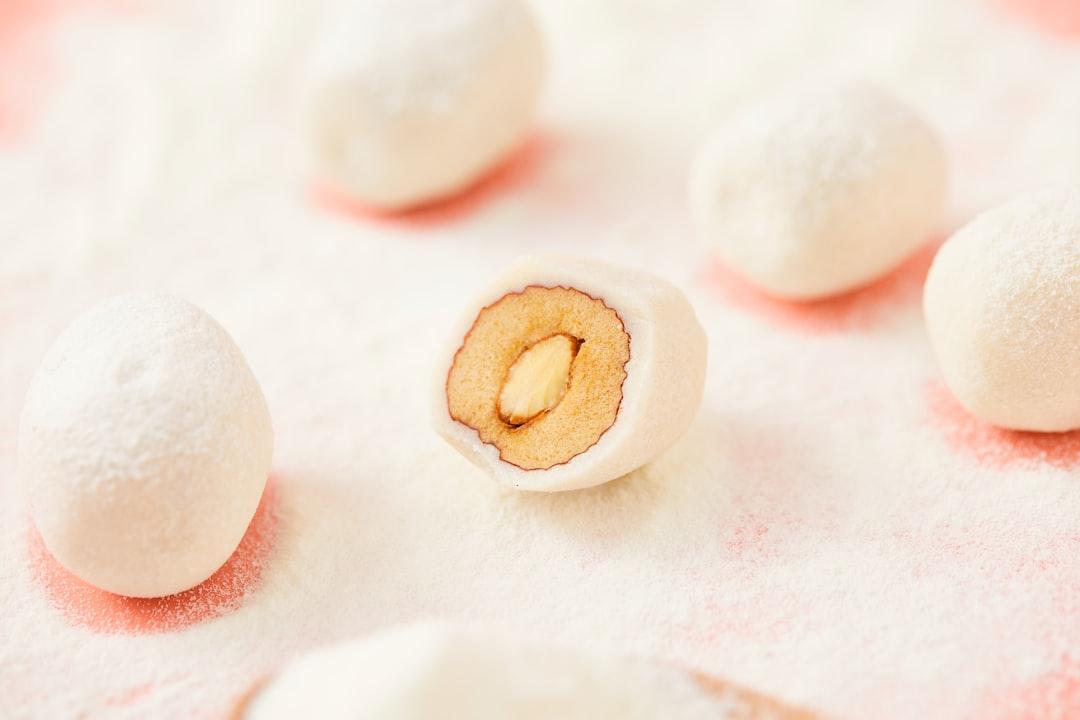Homemade Mochi with Sweet Red Bean Fill