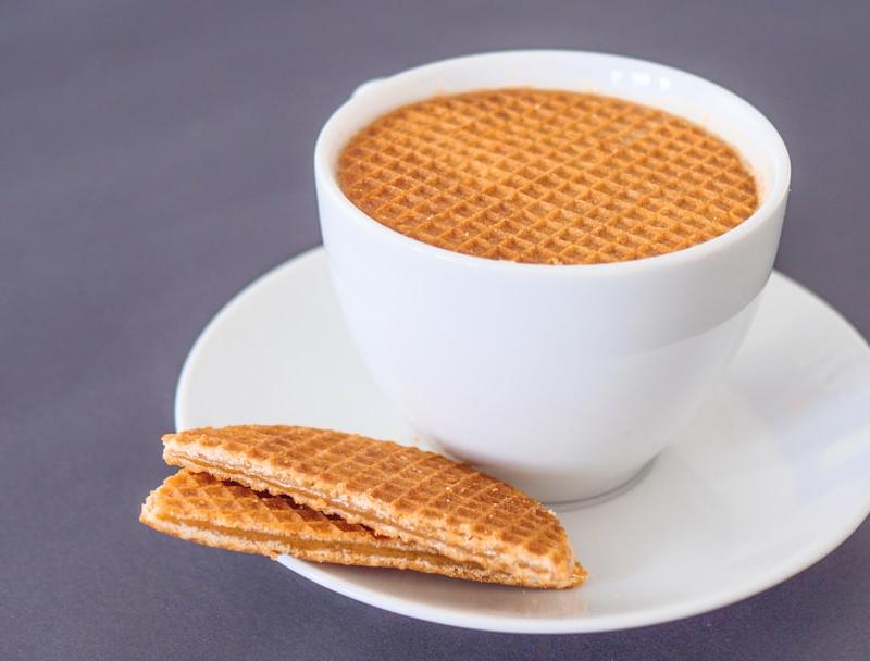 Homemade Stroopwafel with Caramel