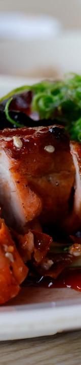 Honey Roasted Chicken with Cucumber