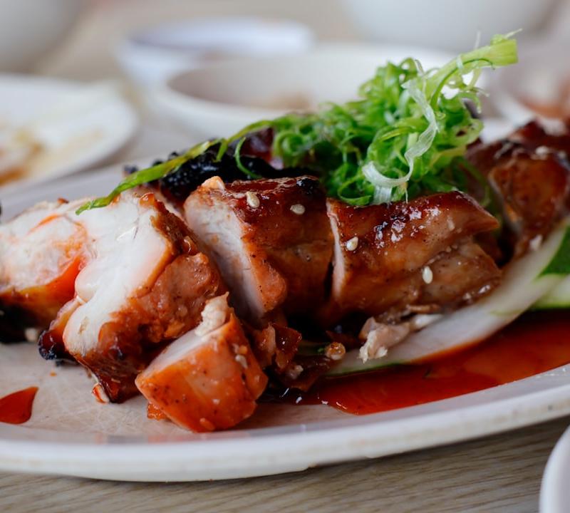 Honey Roasted Chicken with Cucumber