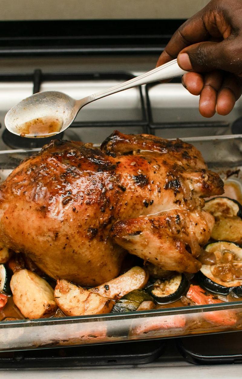 Honey Roasted Chicken with Root Vegetables