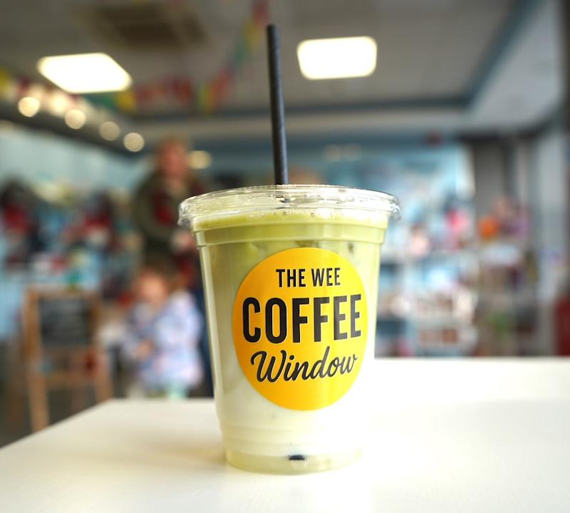 Honeydew Milk Tea with Tapioca Pearls