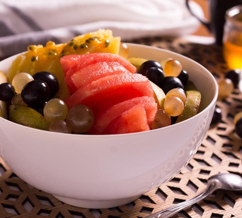 Honeyed Fruit Salad with Granola Crunch