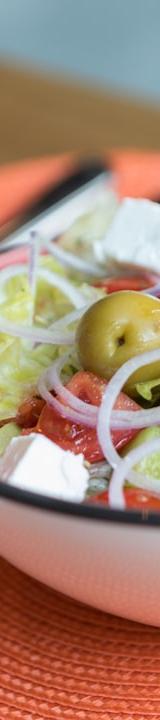 Horiatiki — Greek Salad with Lemon & Oregano