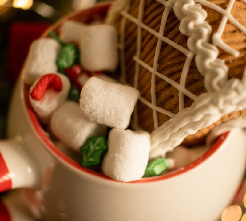 Hot Chocolate with Marshmallows & Sprinkles
