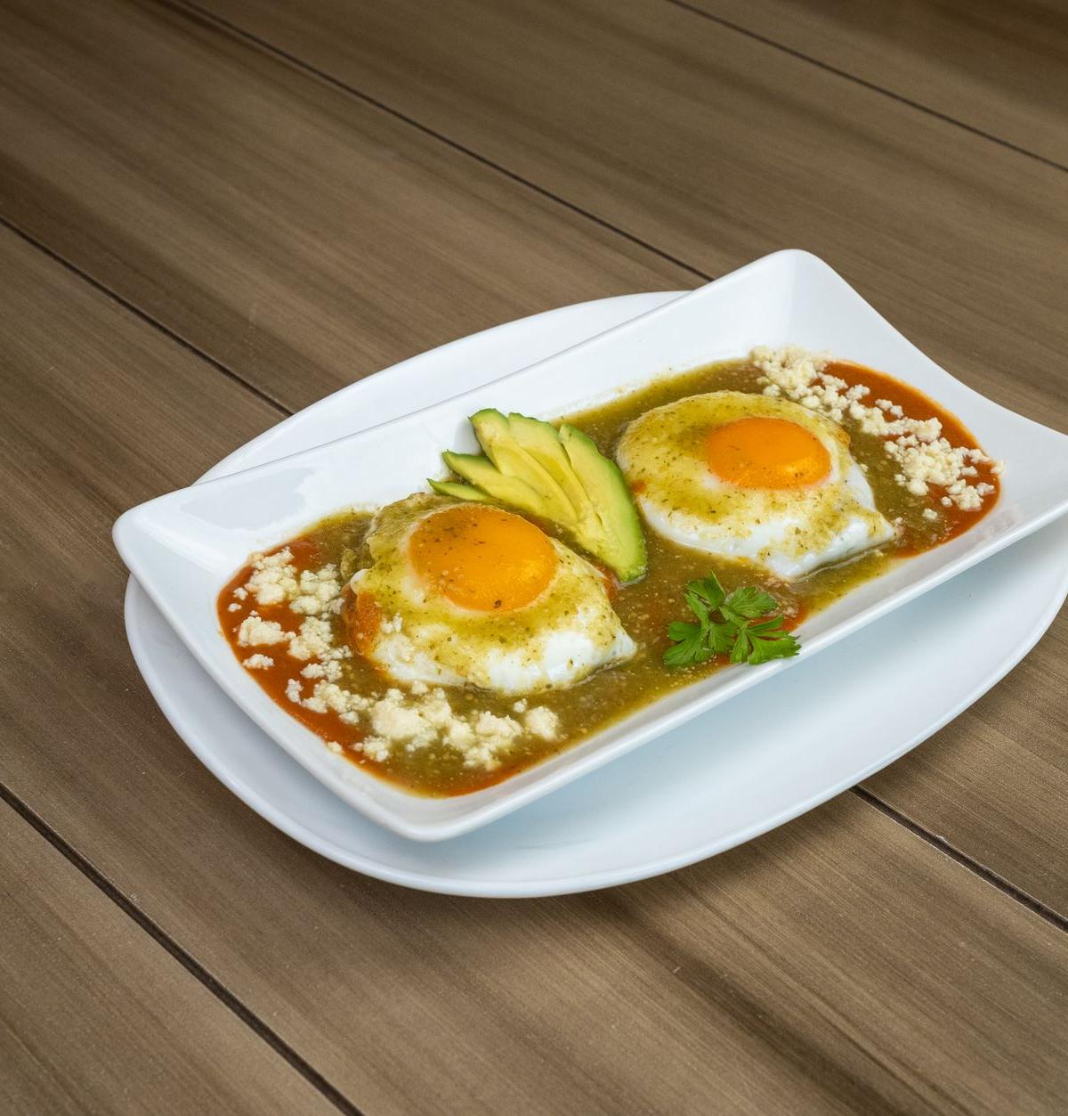 Huevos Ahogados with Avocado & Cotija