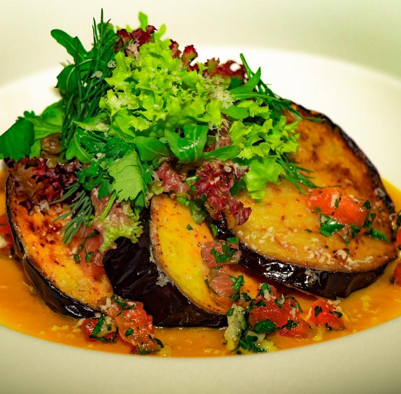 Imam Bayildi (Stuffed Eggplant)