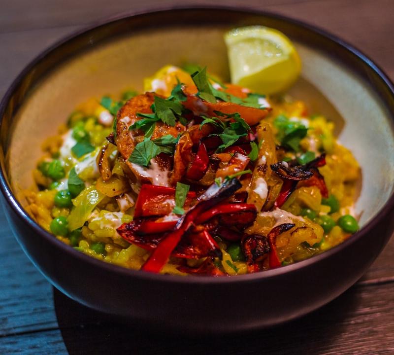 Indian Poha Breakfast Bowl