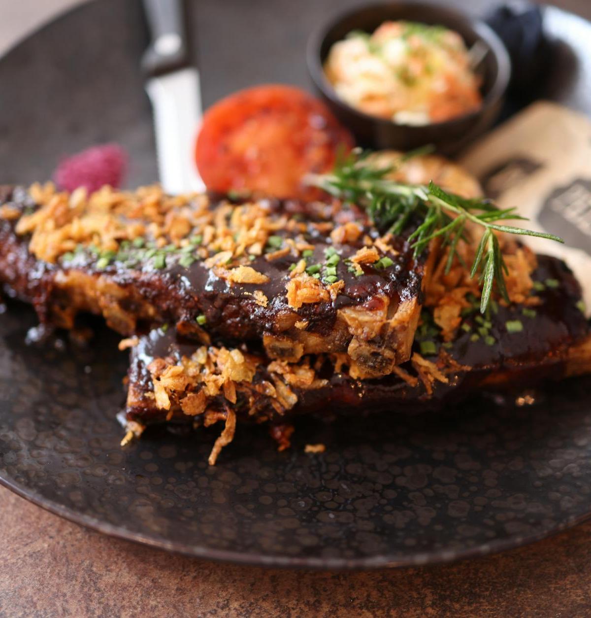 Charred Indonesian BBQ Pork Ribs with Slaw