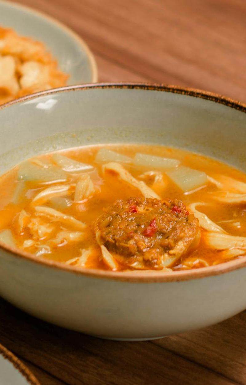 25-Min Indonesian Beef Soup with Crispy Shallots