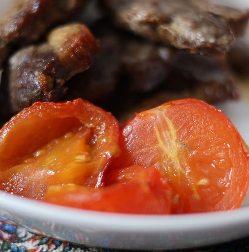 Indonesian Charred Pork Ribs with Tomato Salad