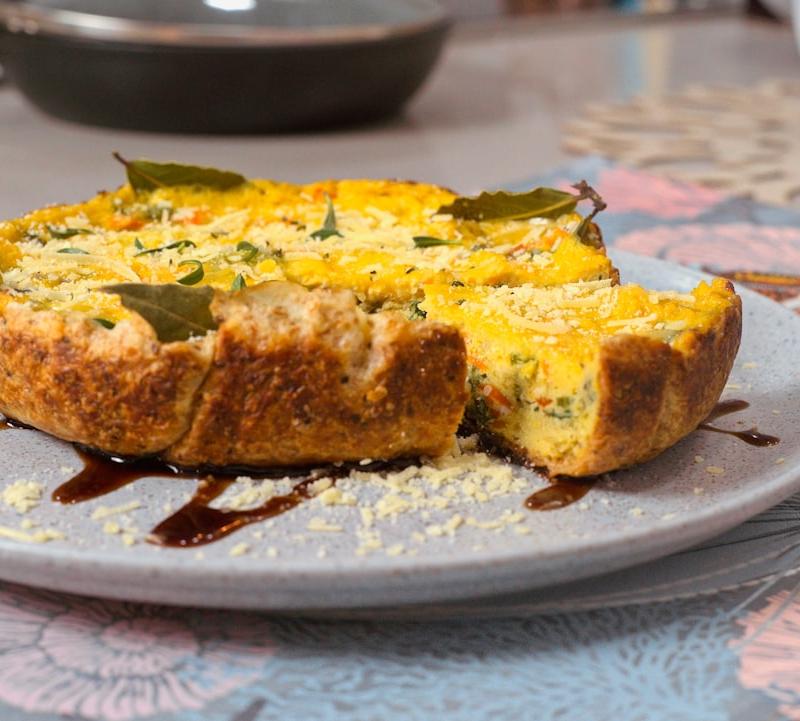 Italian Cheese & Greens Torta Salata