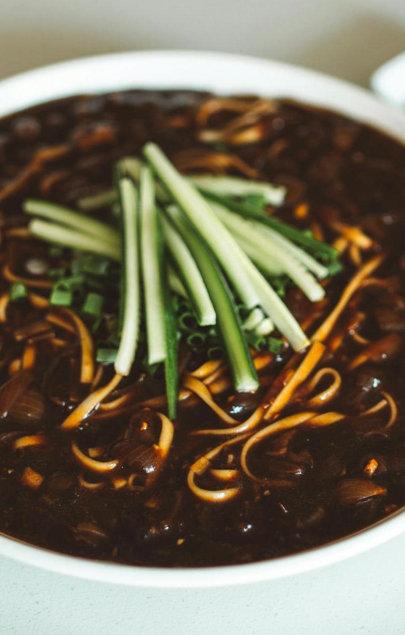 Jajangmyeon (Black Bean Noodle)
