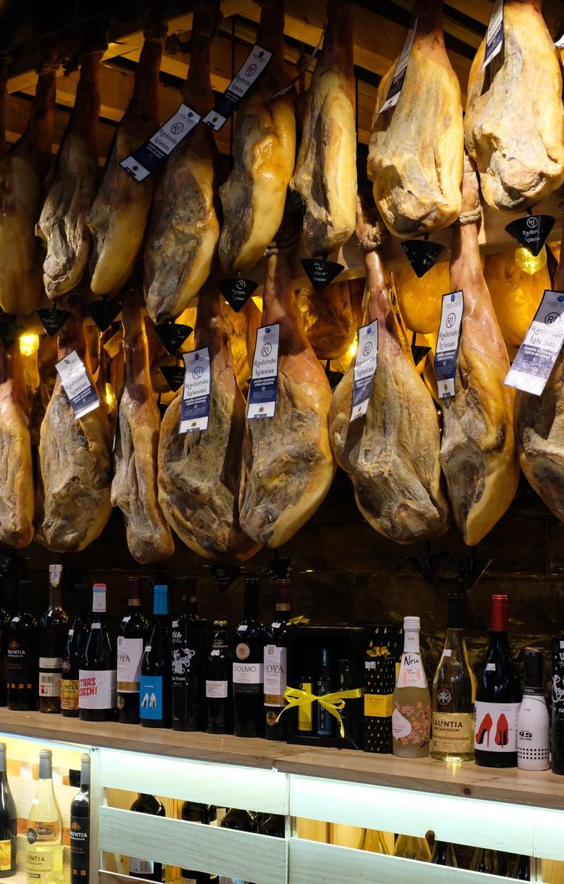 Jamón Ibérico Board with Wine