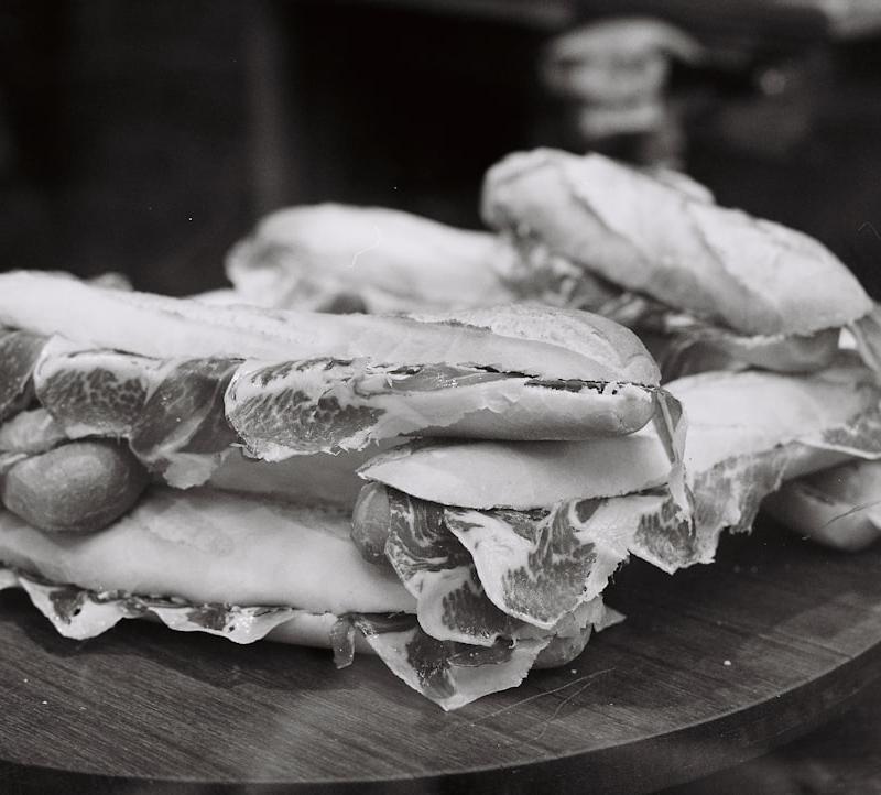 Jamón Serrano on Crusty Bread