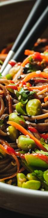 Japanese Soba Noodle Salad