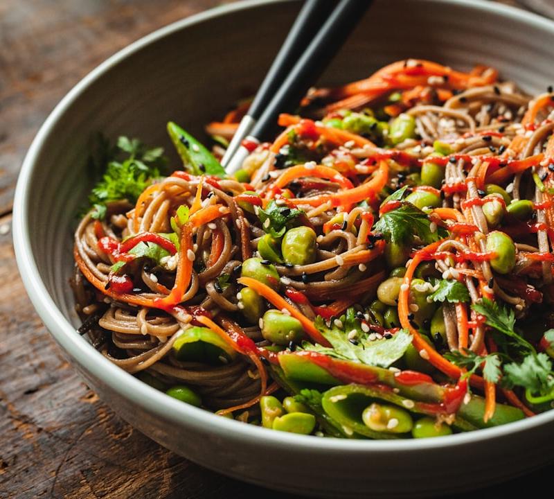 Japanese Soba Noodle Salad