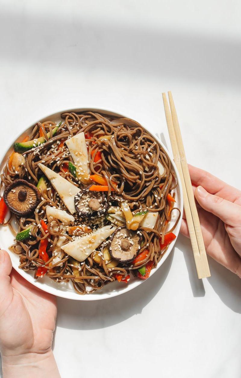 Japanese Soba Noodle Salad