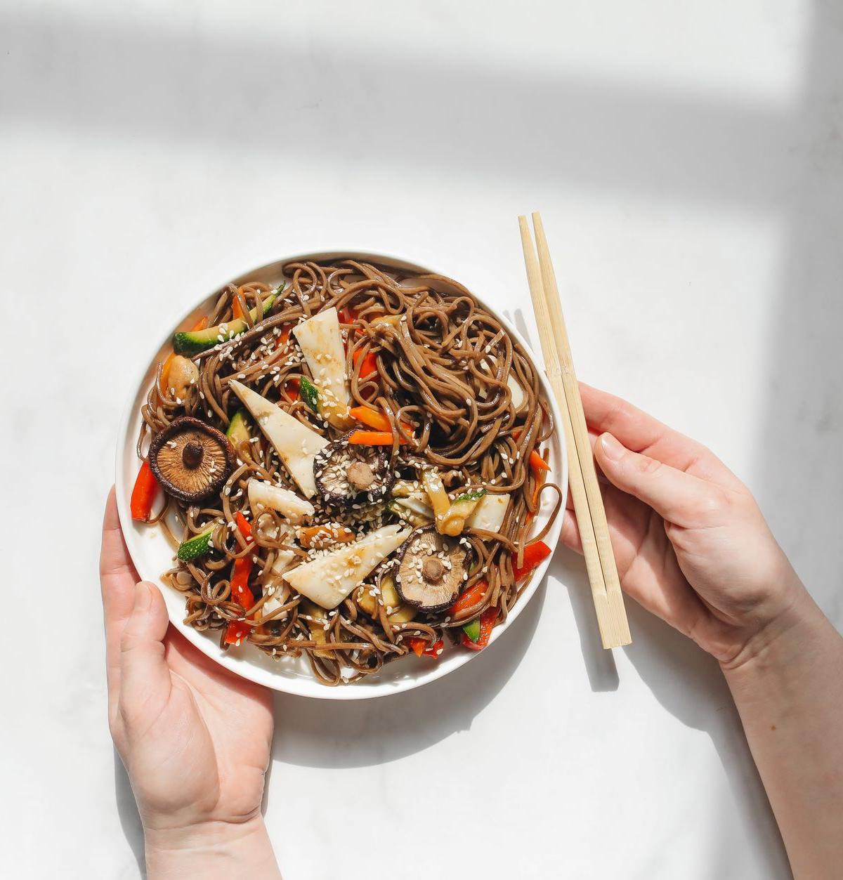 Japanese Soba Noodle Salad