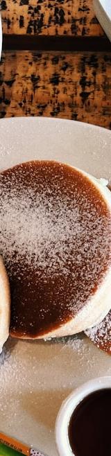Jiggly Soufflé Pancakes with Chocolate & Syrup