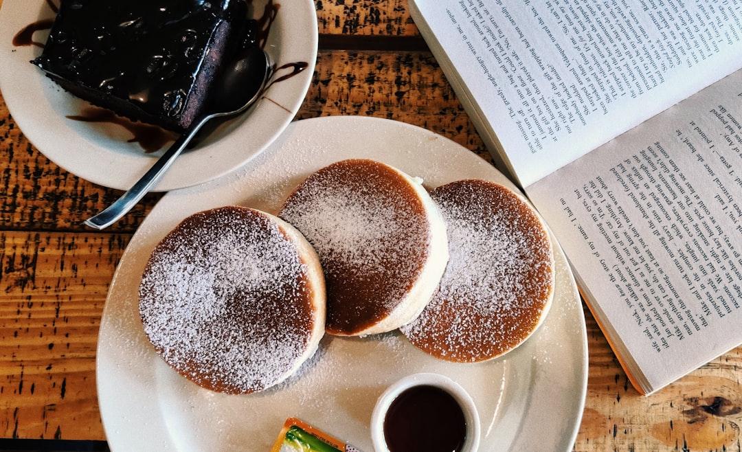 Jiggly Soufflé Pancakes with Chocolate & Syrup