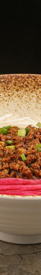 Jjajangmyeon — Black Bean Noodles with Pork