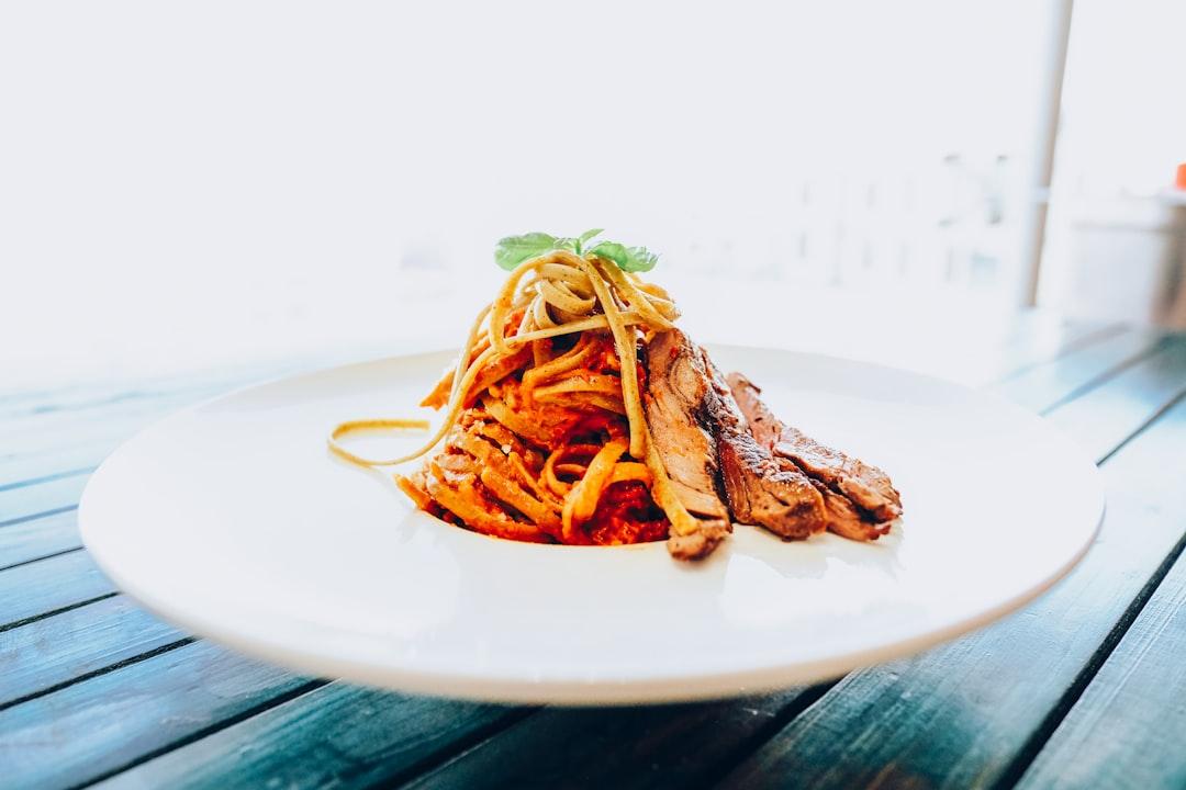 Jollof Spaghetti with Chicken