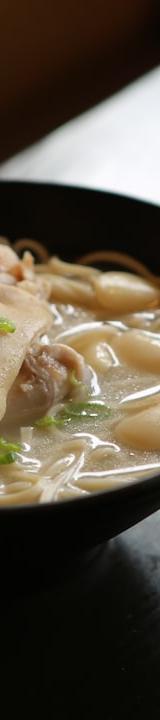 Kake Udon with Egg and Green Onion