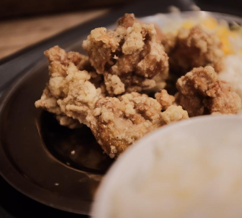 Karaage Chicken with Rice, Slaw & Potato Salad
