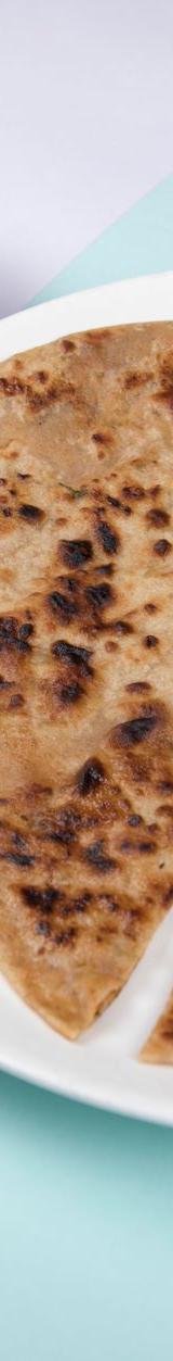 20-Min Keema Paratha with Yogurt & Pickle