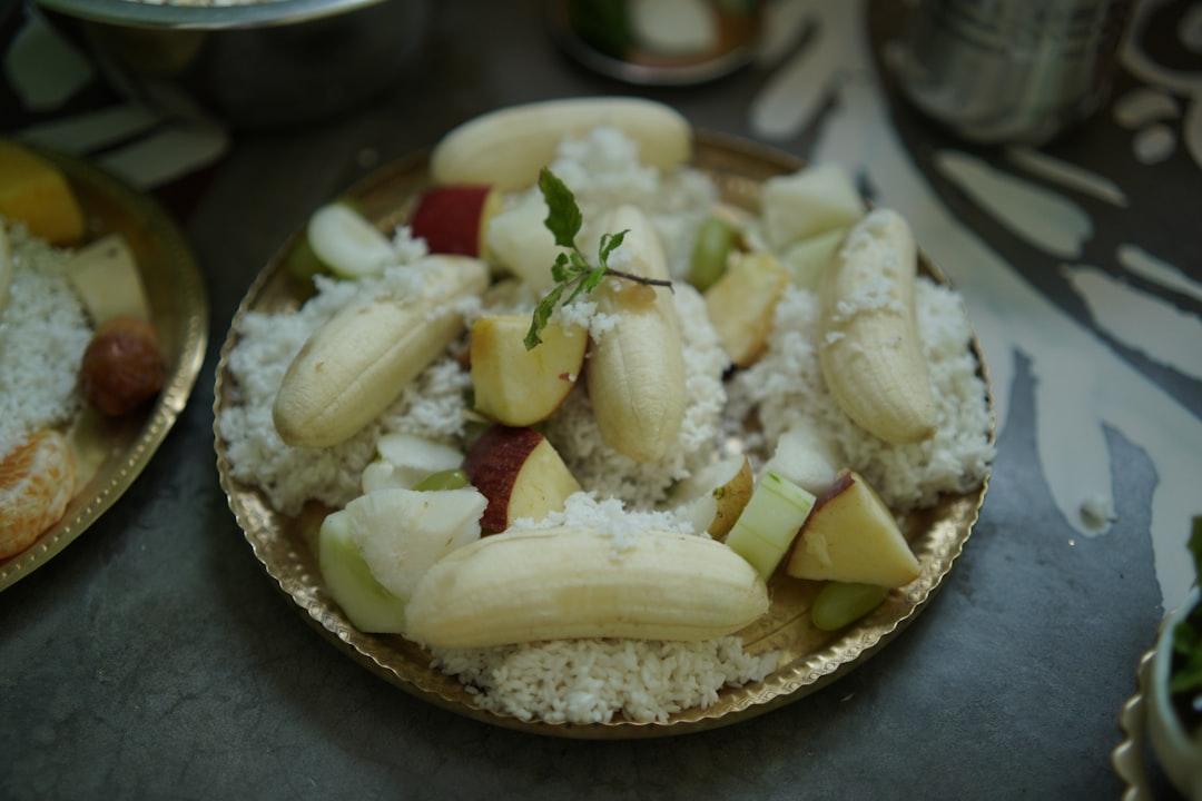 Kerala Puttu with Fruit & Cucumber