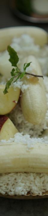 Kerala Puttu with Fruit & Cucumber