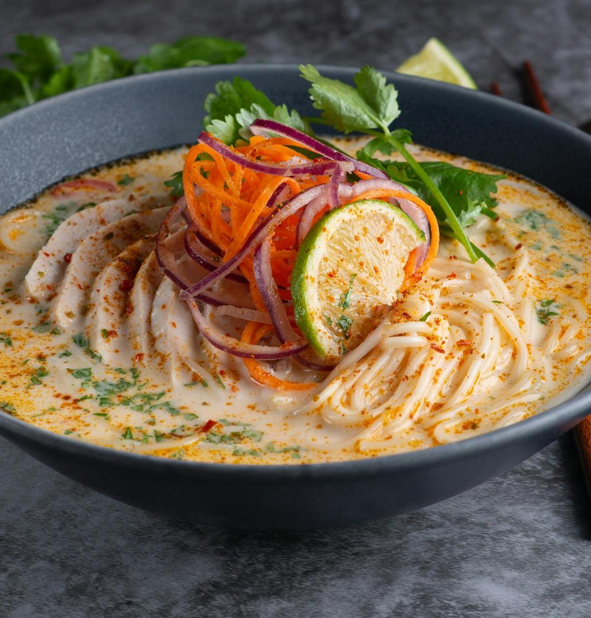 20-Min Khao Soi Shrimp with Crispy Noodles