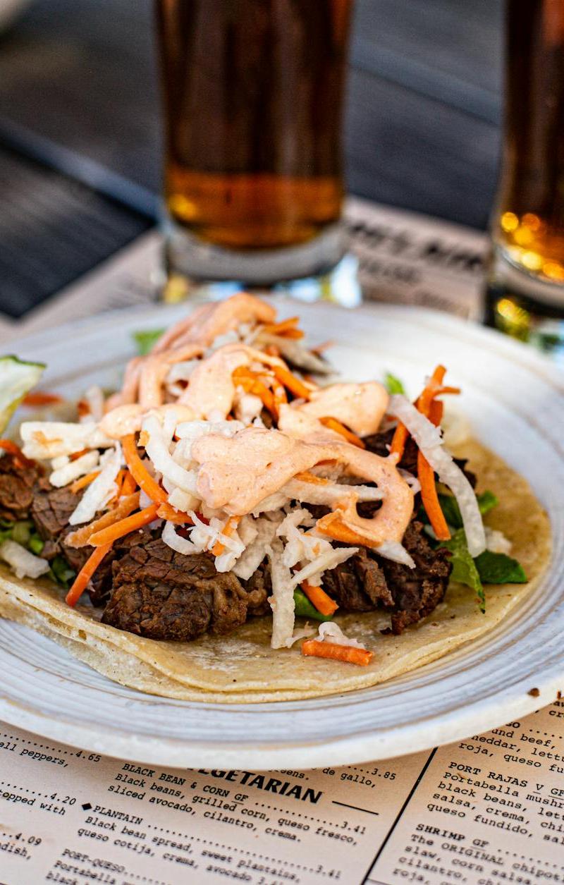 Korean BBQ Beef Tacos