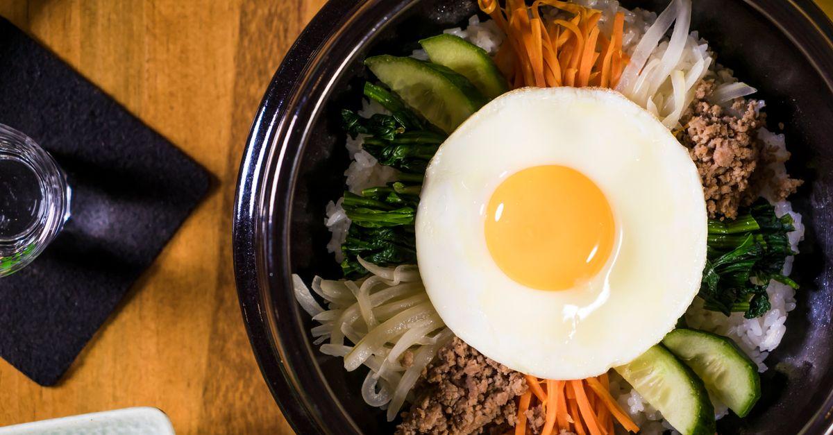 Korean Beef Bibimbap with Fried Egg