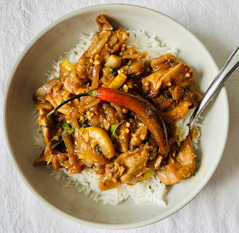Korean Braised Chicken (Jjimdak)