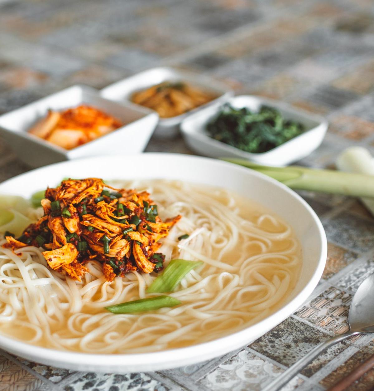 20-Min Korean Chicken Noodle Soup with Sides