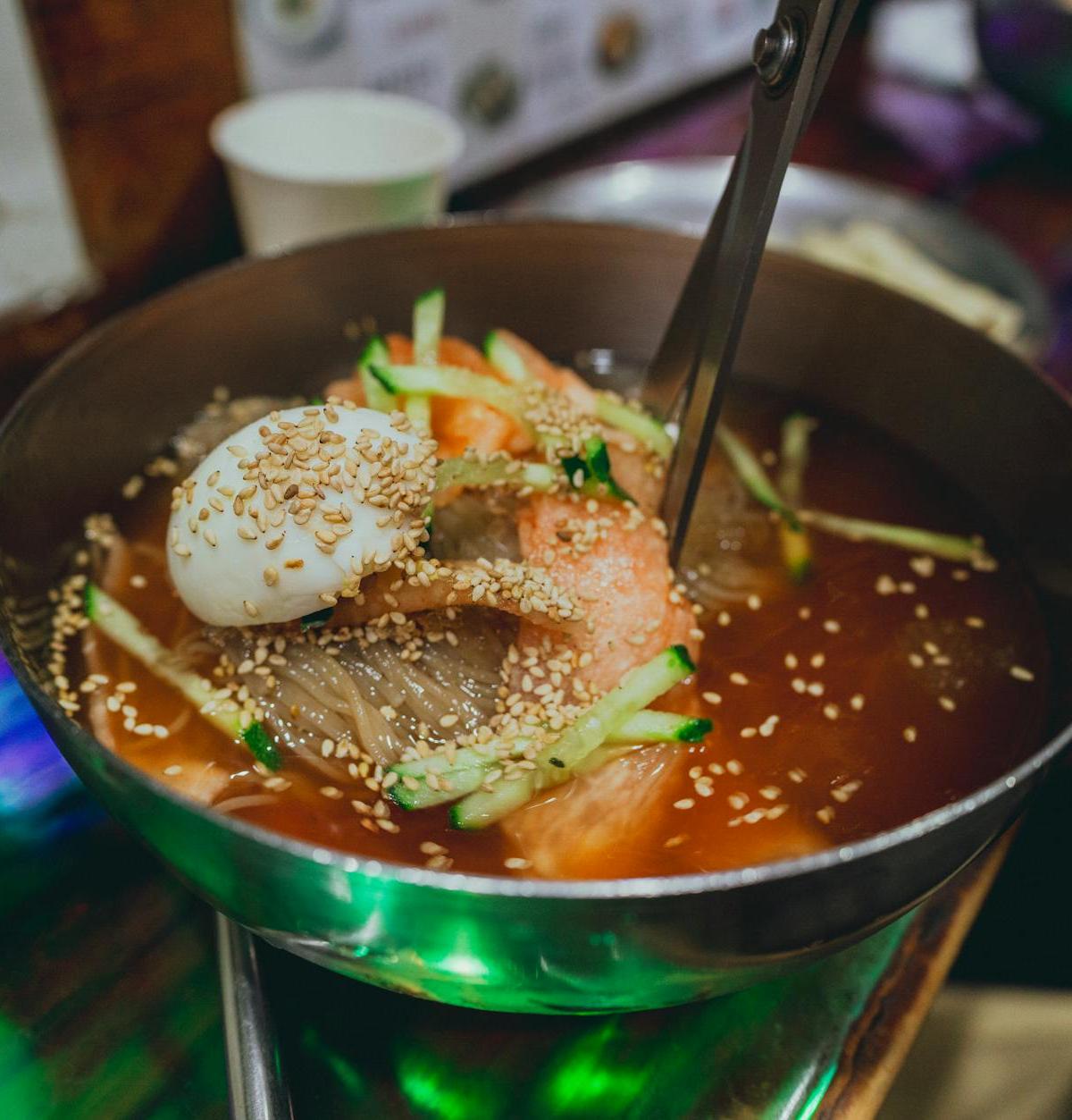 Korean Cold Noodles with Beef