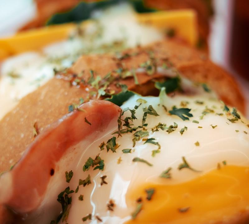 Korean Egg Bread with Chicken