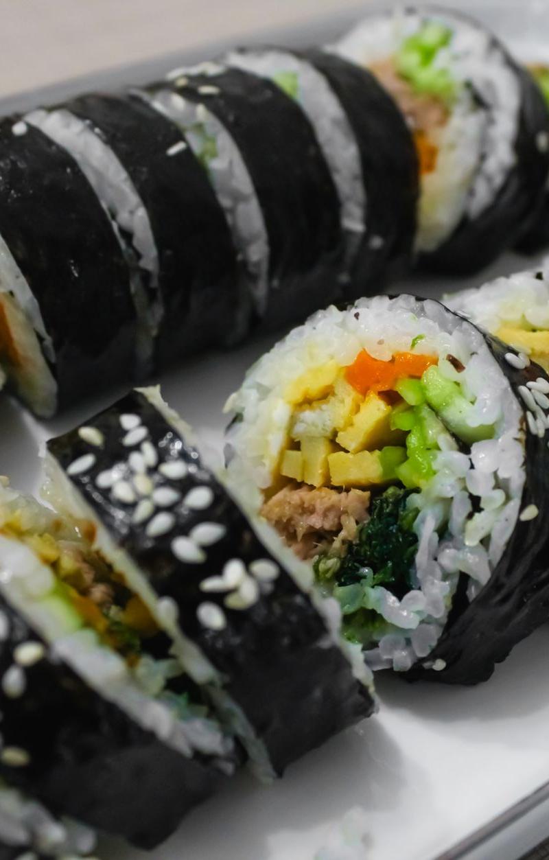 Korean Gimbap with Japchae