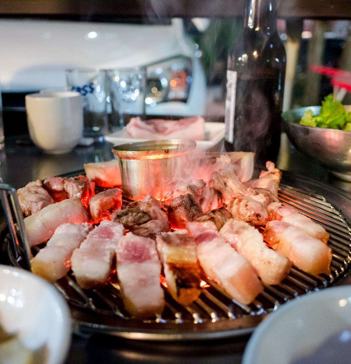 Korean Gochujang Pork Belly Lettuce Wraps
