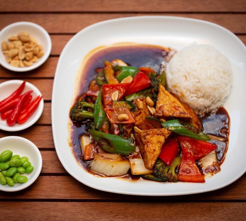 Kung Pao Tofu & Rice Bowl