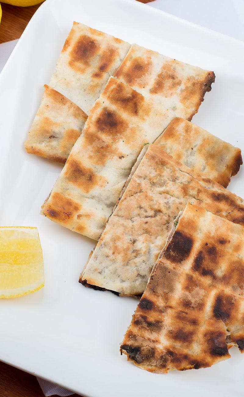 Lamb Arayes with Tahini Drizzle