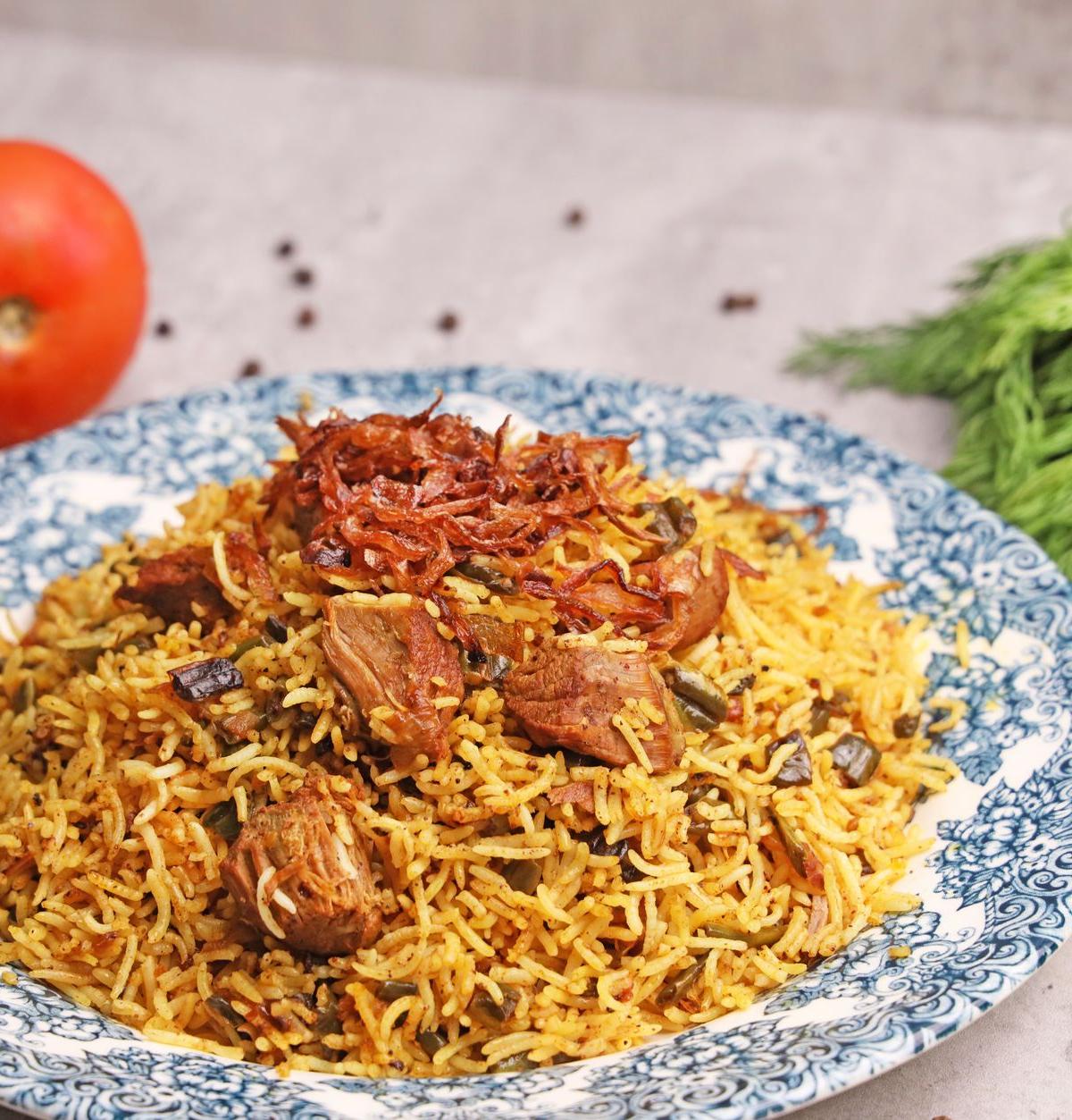 25-Min Lamb & Bean Rice Skillet