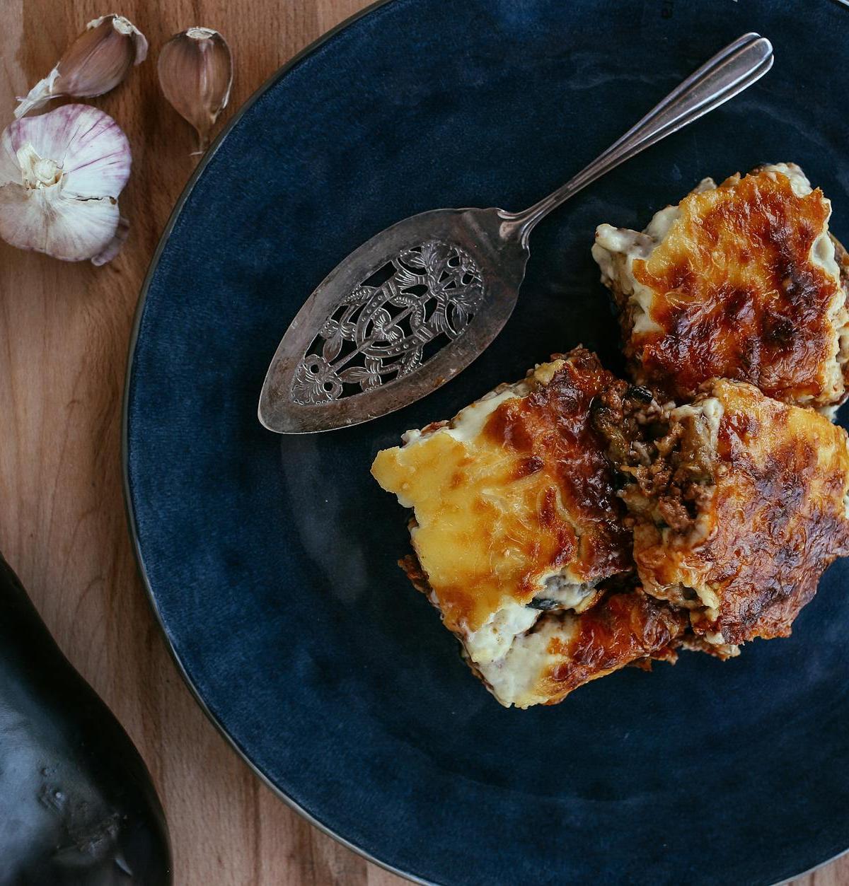 25-Min Lamb & Eggplant Skillet with Crispy Top