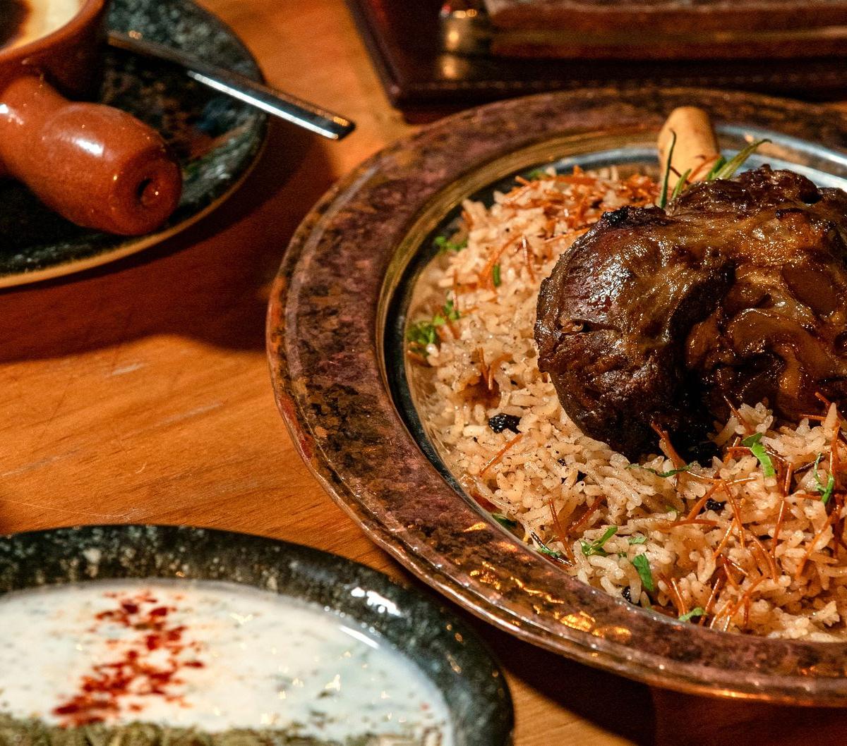 20-Min Lamb Madfoon with Yogurt & Broth